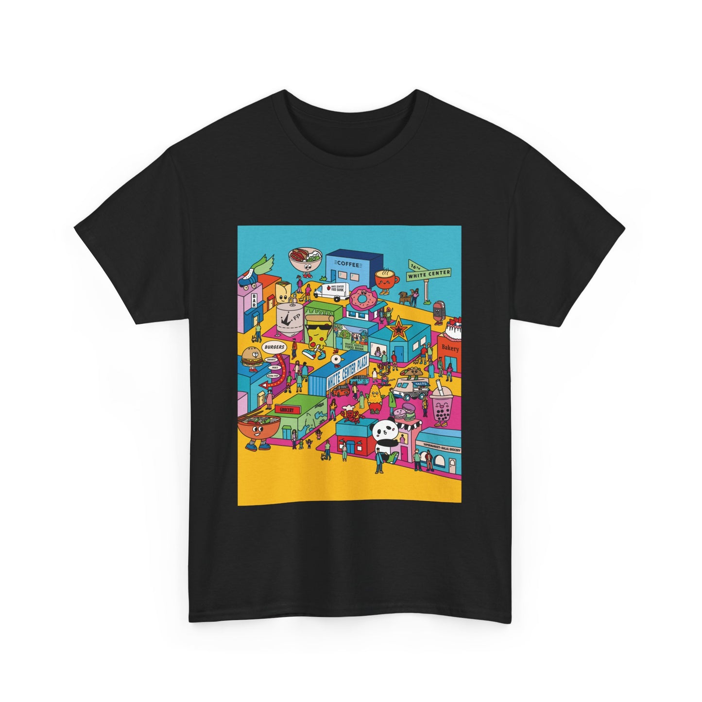 White Center Plaza Unisex Heavy Cotton Tee